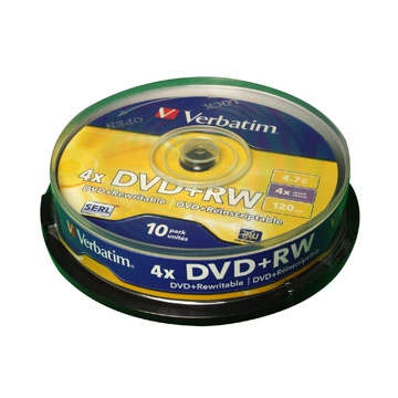 VERBATIM DVD-RW 10 SPINDLE 
