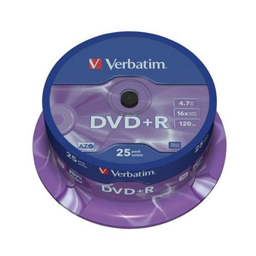 VERBATIM DVD+R 25 SPINDLE 