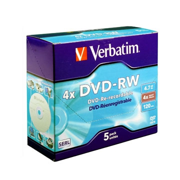 VERBATIM DVD-RW X5 JEWEL  