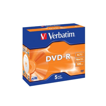 VERBATIM DVD-R X5 JEWEL 