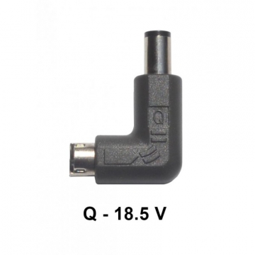 CONNECTEUR - Q (Noir) HCP 18,5 Volt - Pour Chargeur Portable Universel MAX-IN-POWER