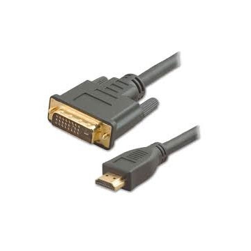 CORDON HDMI 2M - HDMI Mâle vers DVI Mâle - Noir