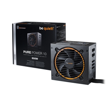 ALIMENTATION Be Quiet 600 Watts - PURE POWER 10 - 80 PLUS Silver