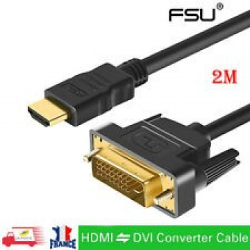 CABLE HDMI / DVI 1.80M - CONTACT OR - CABLEXPERT - 6FT - 19 PIN MALE / 18+1 PIN MALE