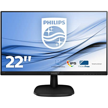 MONITEUR 21.5 FHD Philips 16.9 /1920x1080 250cd /m2/5ms /1000:1 VGA/DVI/HDMI Garantie 2 ans sur site