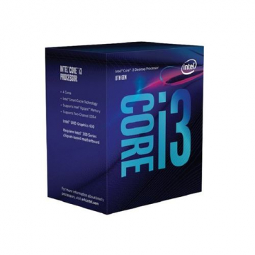 INTEL Processeur I3 9100 Quad-core (4 cœurs) 3,60 GHz - Vente au détail Pack - 6 Mo Cache - 4,20 GHz S1151